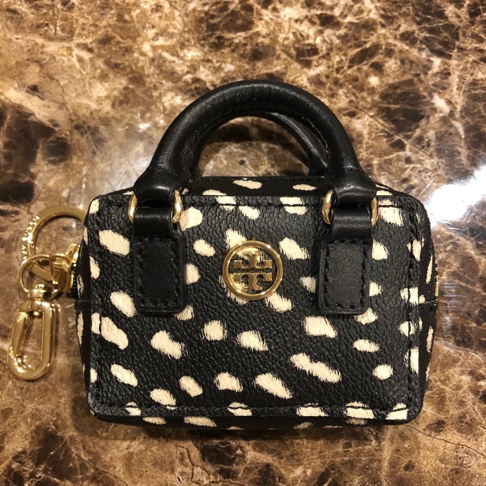 Tory Burch change purse keychain